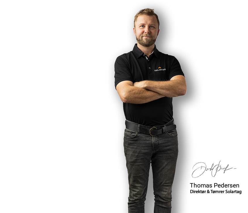 Solartag CEO, Thomas Pedersen. Solartag solarroofs are active and sustainable roofs with integrated solarcells in an stylish design, that gives your home a beautiful and esthetic pleasing look.