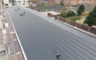 Amsterdamgården stor tagflade med Solartag på andelsboligforening