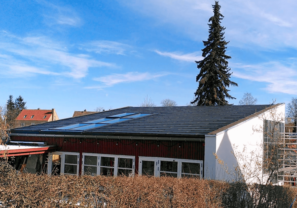 Villa i Lyngby med Solartaf og skylight